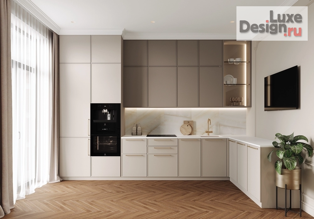 Дизайн интерьера двухкомнатной квартиры "ЖК ID Park Pobedy, 54 м" (фото 1)