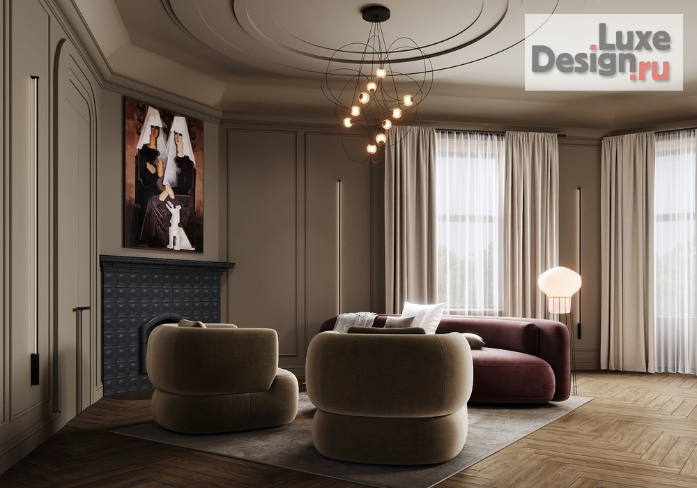 Дизайн интерьера трехкомнатной квартиры "Квартира с старом фонде в Петербурге " (фото 1)