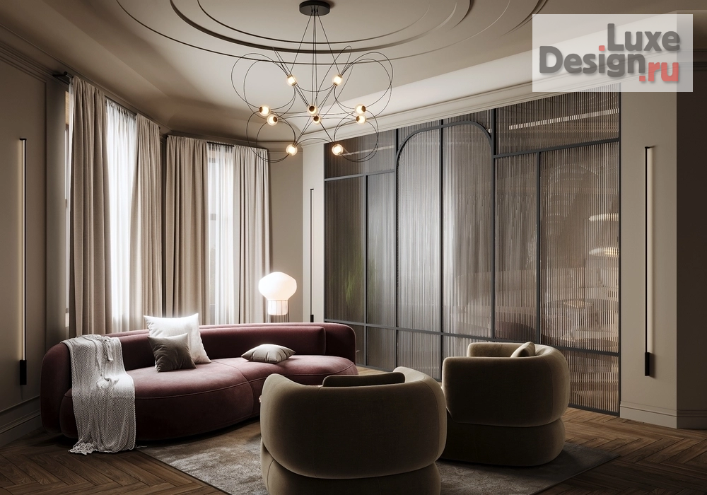 Дизайн интерьера трехкомнатной квартиры "Квартира с старом фонде в Петербурге " (фото 2)