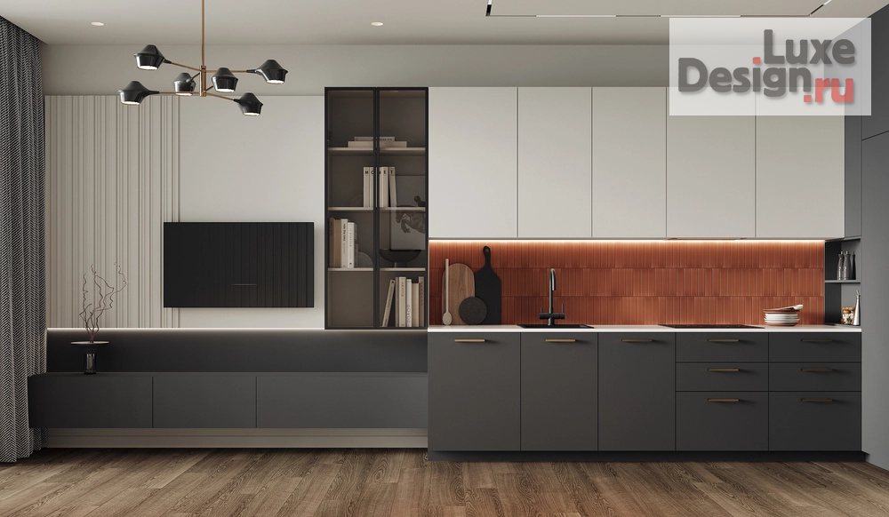 Дизайн интерьера однокомнатной квартиры "ЖК ID Park Pobedy, 43 м" (фото 3)