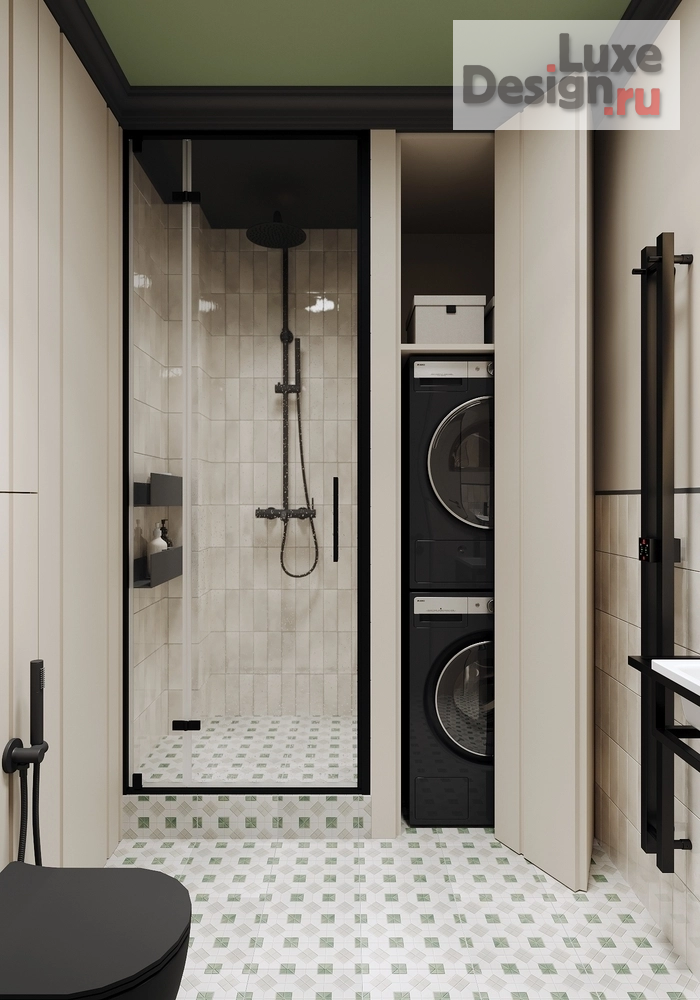 Дизайн интерьера трехкомнатной квартиры "ЖК Приморский Квартал, г. Санкт-Петербург" (фото 38)