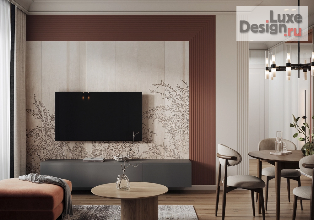 Дизайн интерьера двухкомнатной квартиры "ЖК Цивилизация, г. Санкт-Петербург" (фото 3)