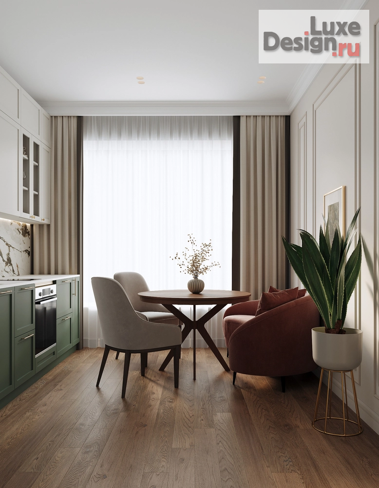 Дизайн интерьера однокомнатной квартиры "Квартира в ЖК WOW, г. Москва " (фото 4)