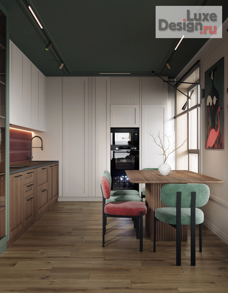 Дизайн интерьера двухкомнатной квартиры "ЖК Glorax Василеостровский, 68 м" (фото 6)