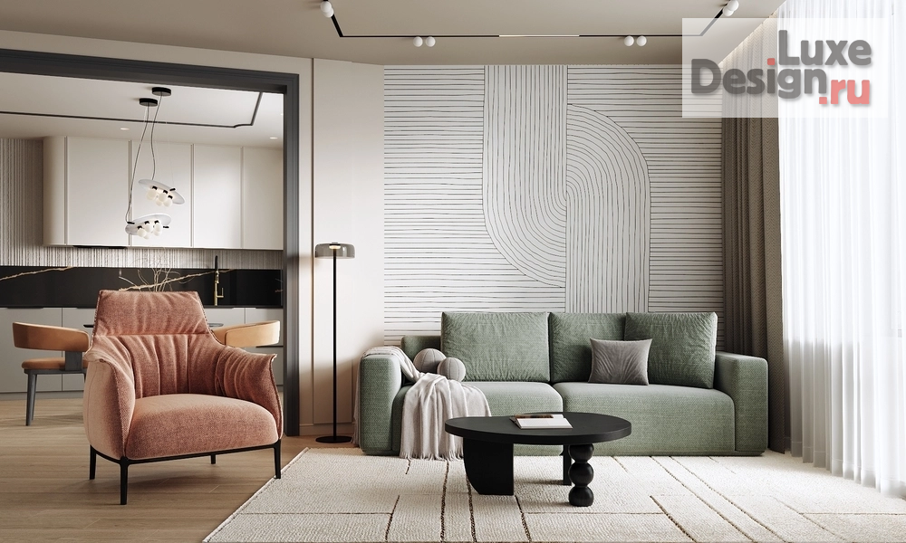 Дизайн интерьера трехкомнатной квартиры "ЖК Приморский Квартал, г. Санкт-Петербург" (фото 4)