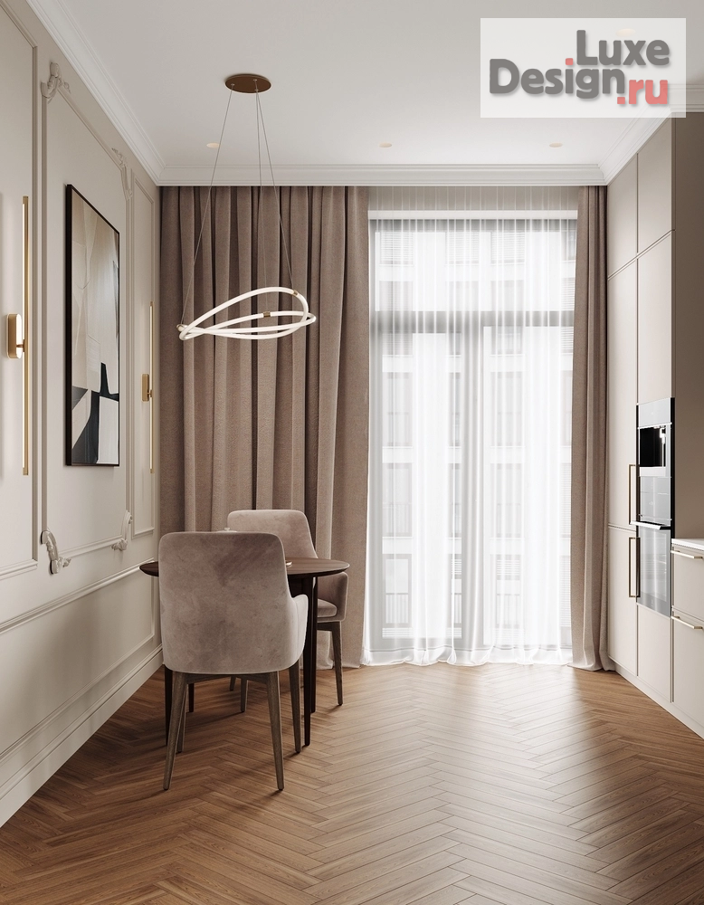 Дизайн интерьера двухкомнатной квартиры "ЖК ID Park Pobedy, 54 м" (фото 4)