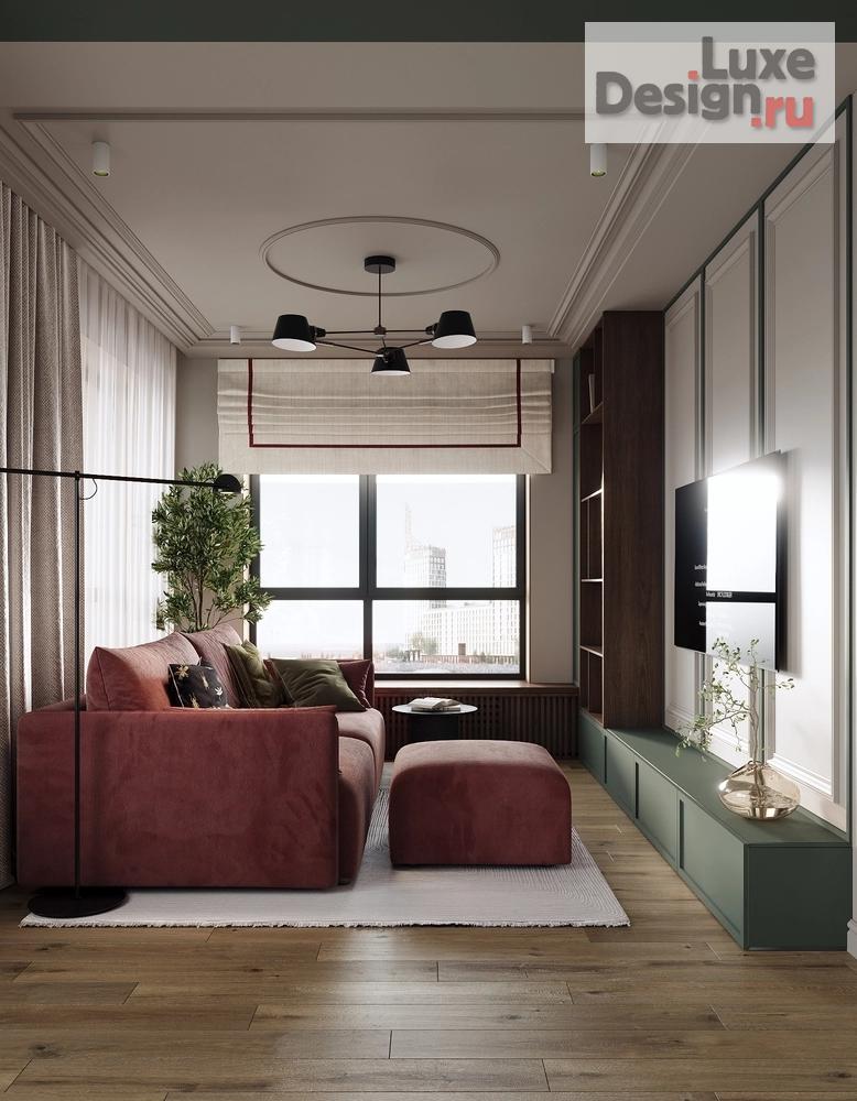 Дизайн интерьера двухкомнатной квартиры "ЖК Glorax Василеостровский, 68 м" (фото 7)