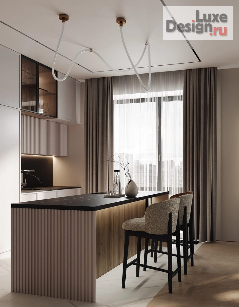 Дизайн интерьера трехкомнатной квартиры "ЖК Wellton Towers, г. Москва" (фото 5)