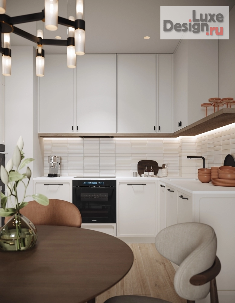 Дизайн интерьера двухкомнатной квартиры "ЖК Цивилизация, г. Санкт-Петербург" (фото 4)