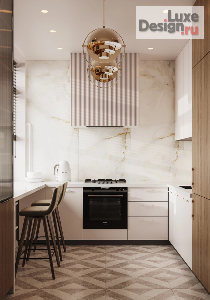 Дизайн интерьера трехкомнатной квартиры "Дизайн квартиры в старом фонде в Москве " (фото 14)