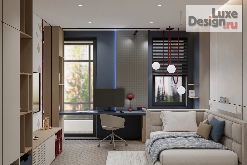 Дизайн интерьера четырехкомнатной квартиры "ЖК БЕРЕГ" (фото 12)