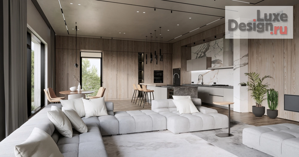 Дизайн интерьера загородного дома "БРАЙТ " (фото 6)