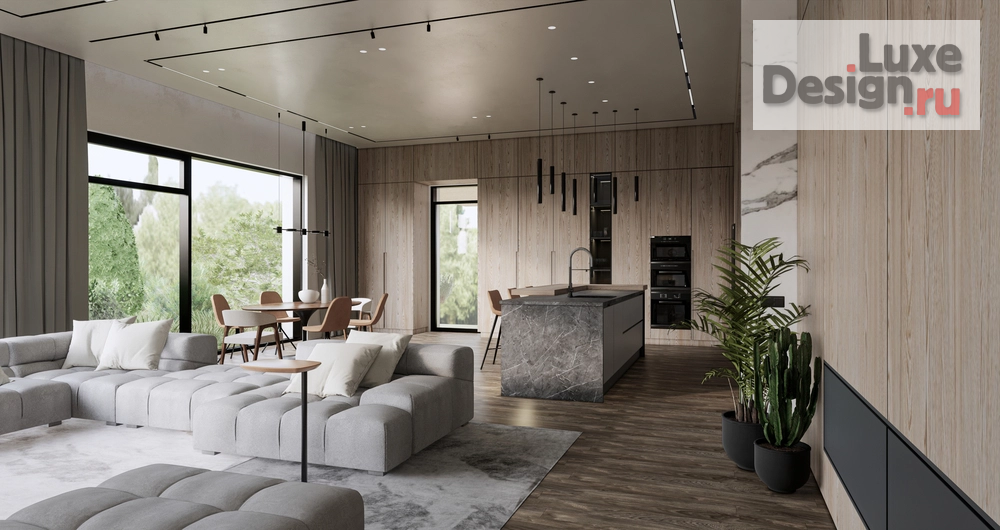 Дизайн интерьера загородного дома "БРАЙТ " (фото 1)