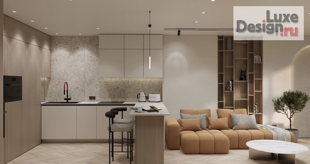 Дизайн интерьера двухкомнатной квартиры "ЭНЕРГИЯ ЦВЕТА" (фото 1)