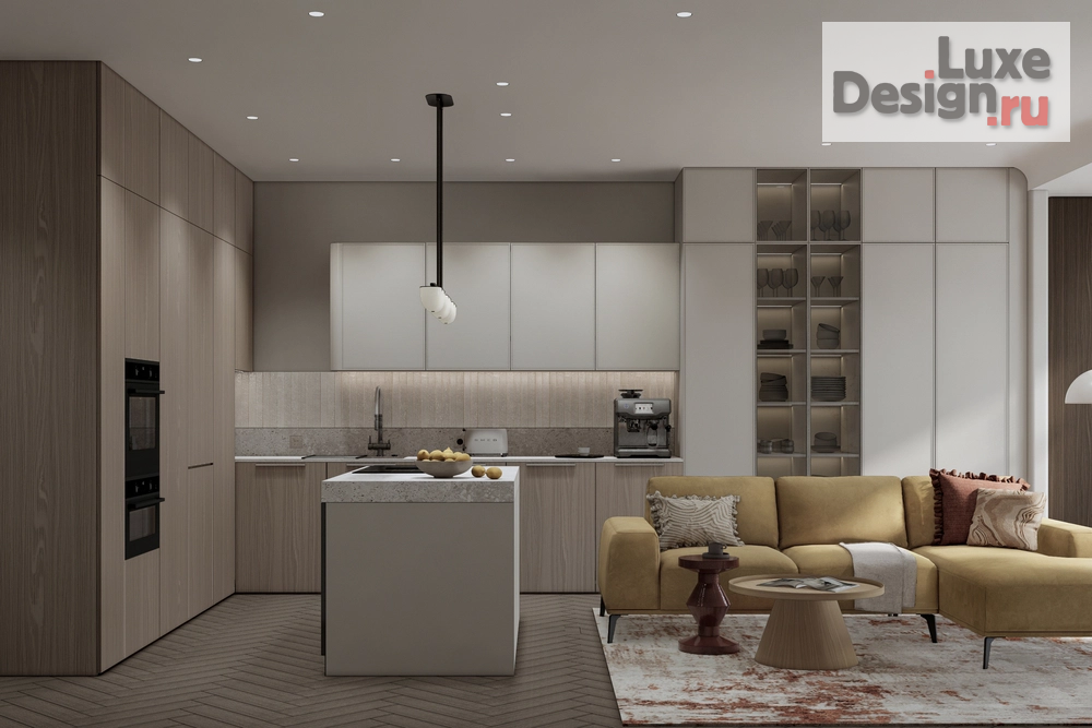 Дизайн интерьера четырехкомнатной квартиры "ЖК БЕРЕГ" (фото 2)