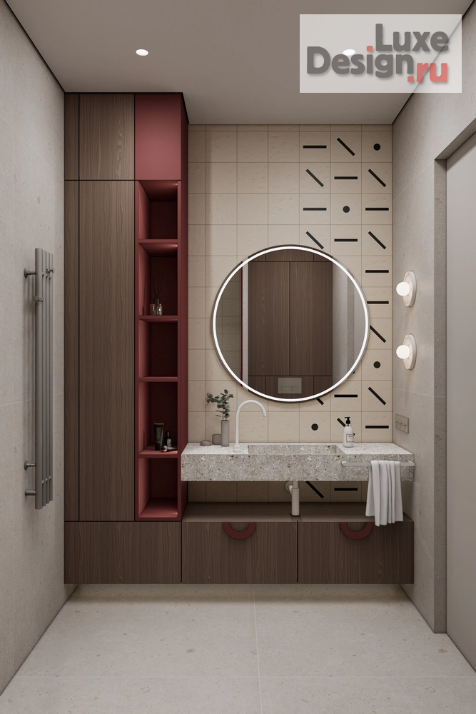 Дизайн интерьера четырехкомнатной квартиры "ЖК БЕРЕГ" (фото 28)