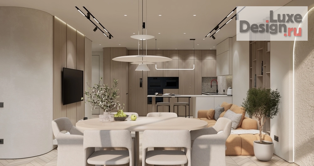 Дизайн интерьера двухкомнатной квартиры "ЭНЕРГИЯ ЦВЕТА" (фото 2)