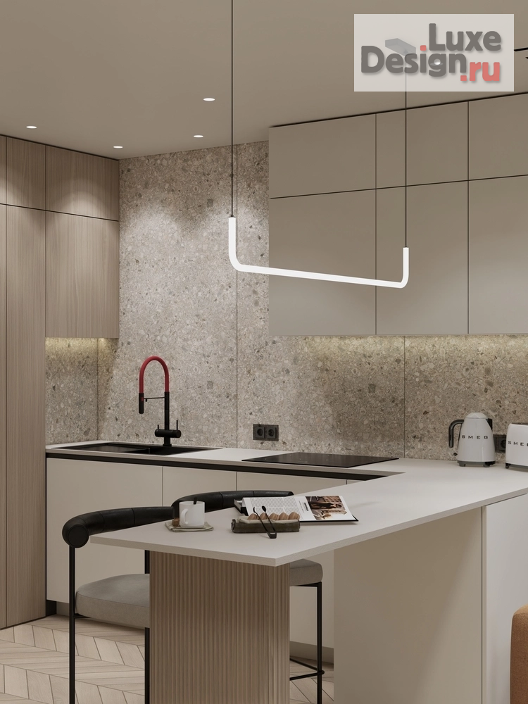 Дизайн интерьера двухкомнатной квартиры "ЭНЕРГИЯ ЦВЕТА" (фото 5)