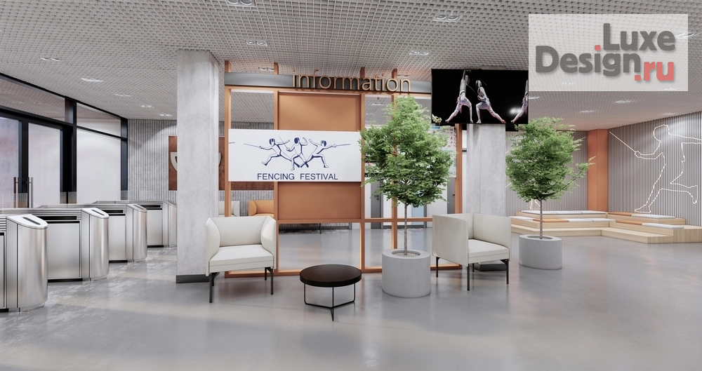 Дизайн интерьера школы "ЯРКИЙ ТЕРРАКОТ" (фото 11)