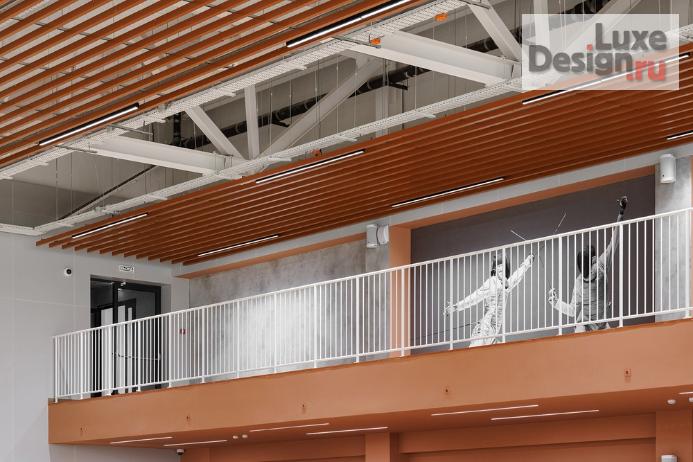 Дизайн интерьера школы "ЯРКИЙ ТЕРРАКОТ. ШКОЛА ФЕХТОВАНИЯ КАЗАНЬ" (фото 1)