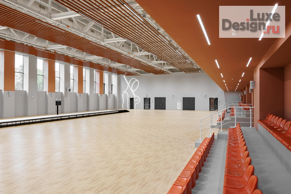 Дизайн интерьера школы "ЯРКИЙ ТЕРРАКОТ. ШКОЛА ФЕХТОВАНИЯ КАЗАНЬ" (фото 3)