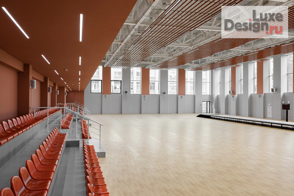 Дизайн интерьера школы "ЯРКИЙ ТЕРРАКОТ. ШКОЛА ФЕХТОВАНИЯ КАЗАНЬ" (фото 4)