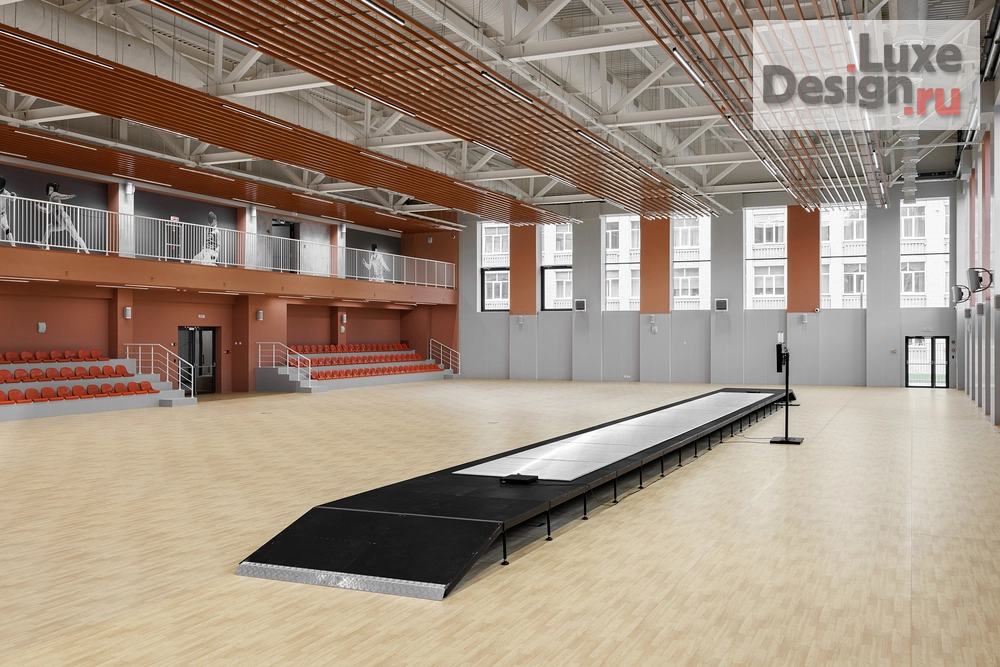 Дизайн интерьера школы "ЯРКИЙ ТЕРРАКОТ. ШКОЛА ФЕХТОВАНИЯ КАЗАНЬ" (фото 5)