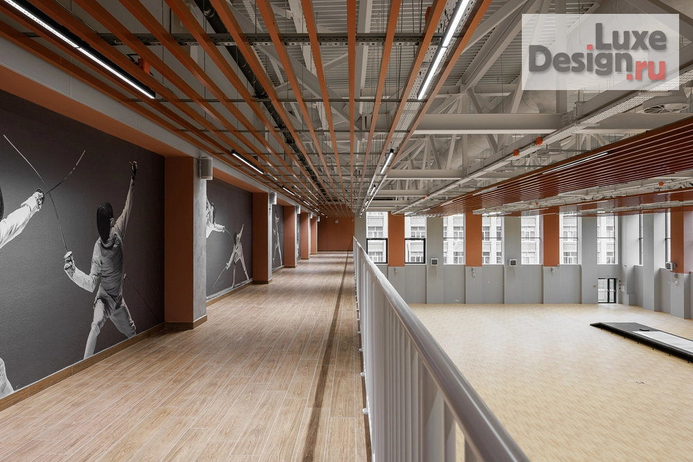 Дизайн интерьера школы "ЯРКИЙ ТЕРРАКОТ. ШКОЛА ФЕХТОВАНИЯ КАЗАНЬ" (фото 9)