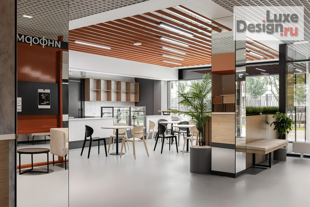 Дизайн интерьера школы "ЯРКИЙ ТЕРРАКОТ. ШКОЛА ФЕХТОВАНИЯ КАЗАНЬ" (фото 15)