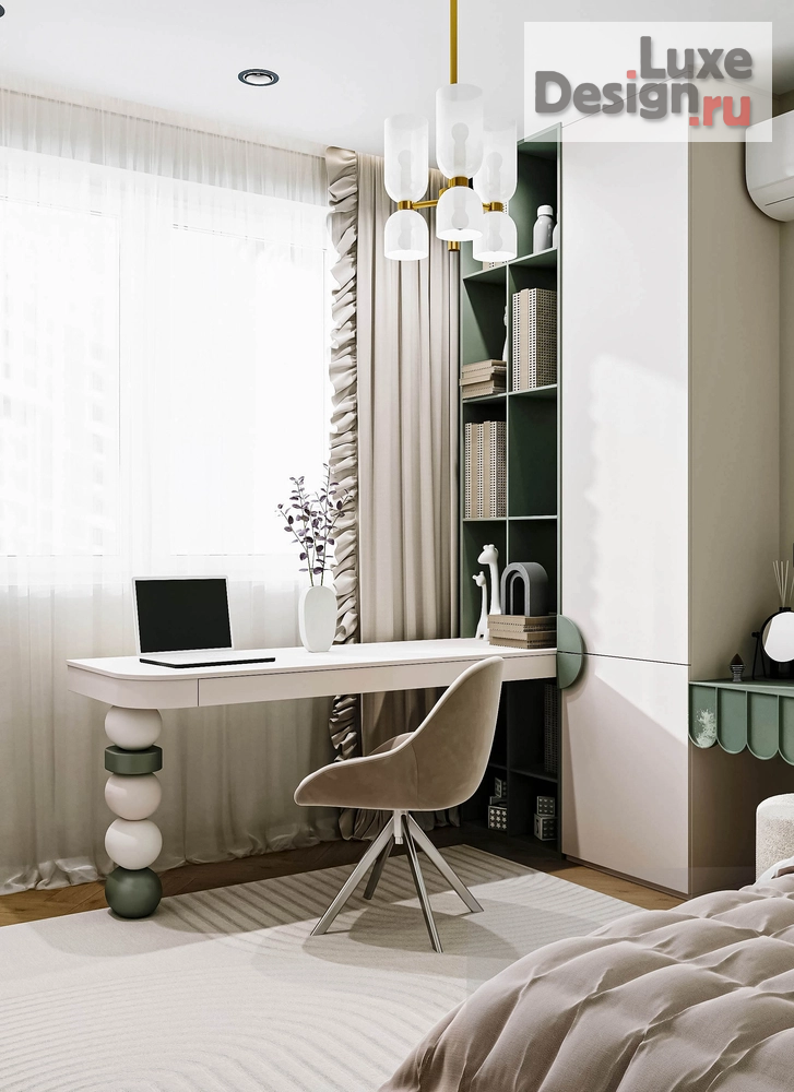 Дизайн интерьера трехкомнатной квартиры "ЖК "Урал", г. Краснодар" (фото 8)