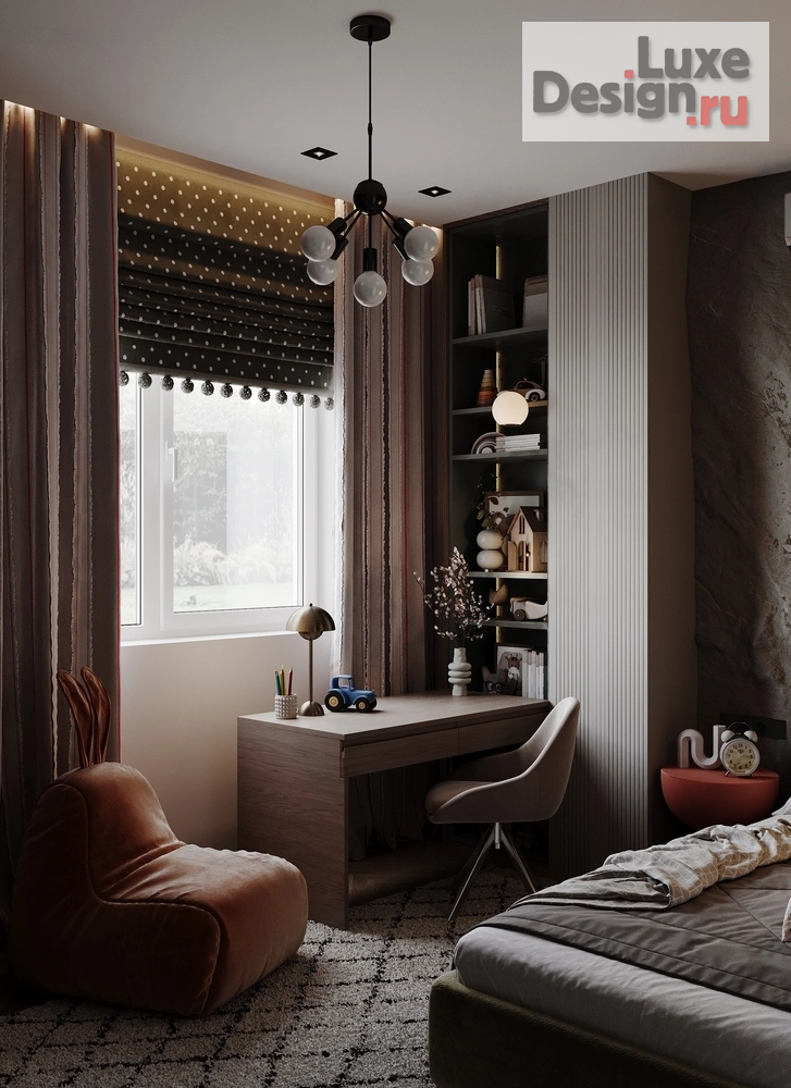 Дизайн интерьера частного дома "Текстура тепла" (фото 12)