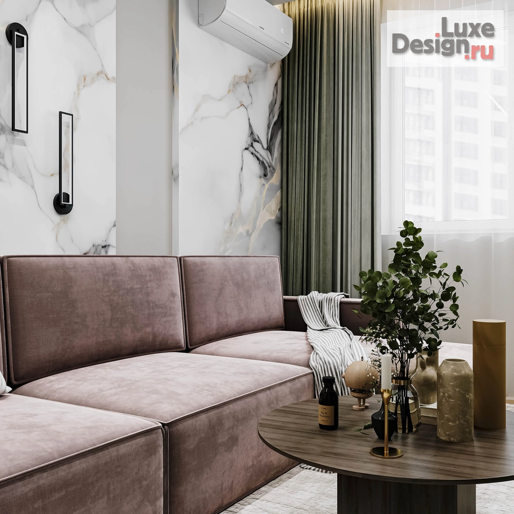 Дизайн интерьера трехкомнатной квартиры "ЖК "Урал", г. Краснодар" (фото 4)