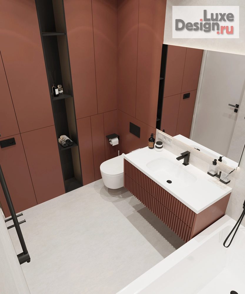 Дизайн интерьера трехкомнатной квартиры "Квартира ЖК РэдРок" (фото 27)