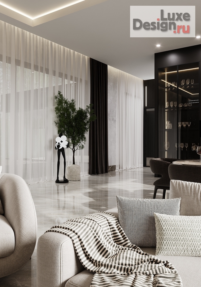 Дизайн интерьера коттеджа "Дизайн-проект коттеджа 450 м.кв" (фото 24)