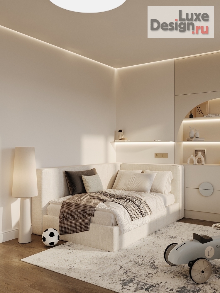 Дизайн интерьера таунхауса "Обитель Спокойствия: Дизайн-проект для ценителей безупречности" (фото 11)