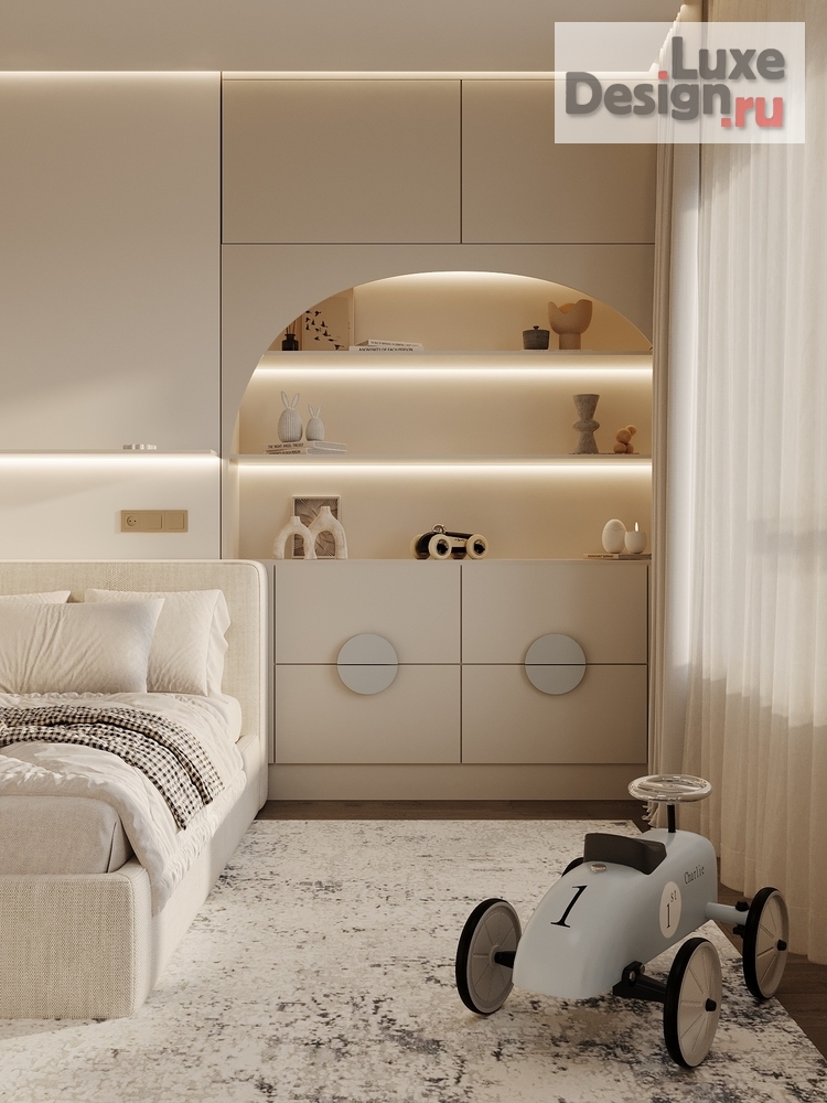 Дизайн интерьера таунхауса "Обитель Спокойствия: Дизайн-проект для ценителей безупречности" (фото 12)