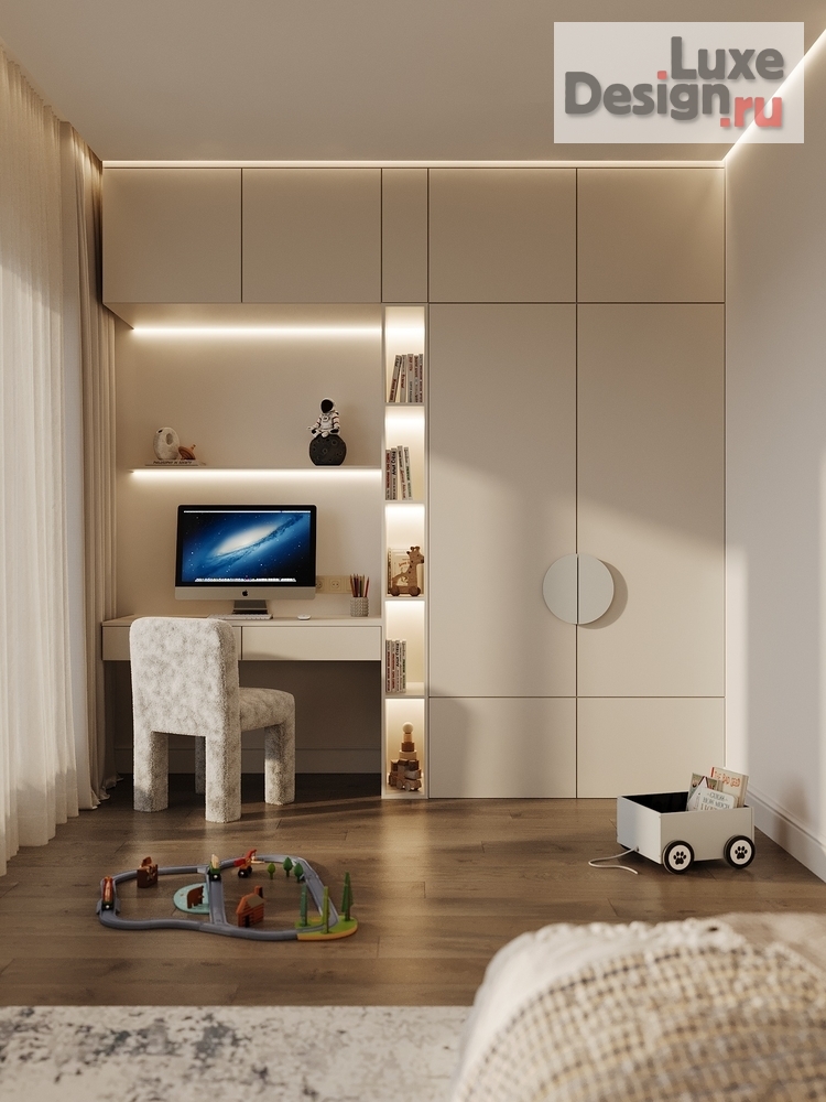 Дизайн интерьера таунхауса "Обитель Спокойствия: Дизайн-проект для ценителей безупречности" (фото 10)