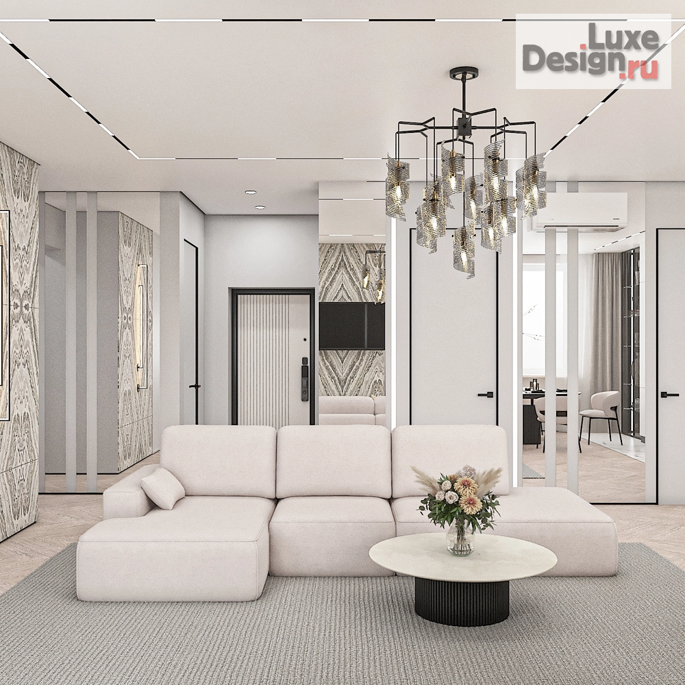 Дизайн интерьера двухкомнатной квартиры "Современная квартира в Москве" (фото 1)