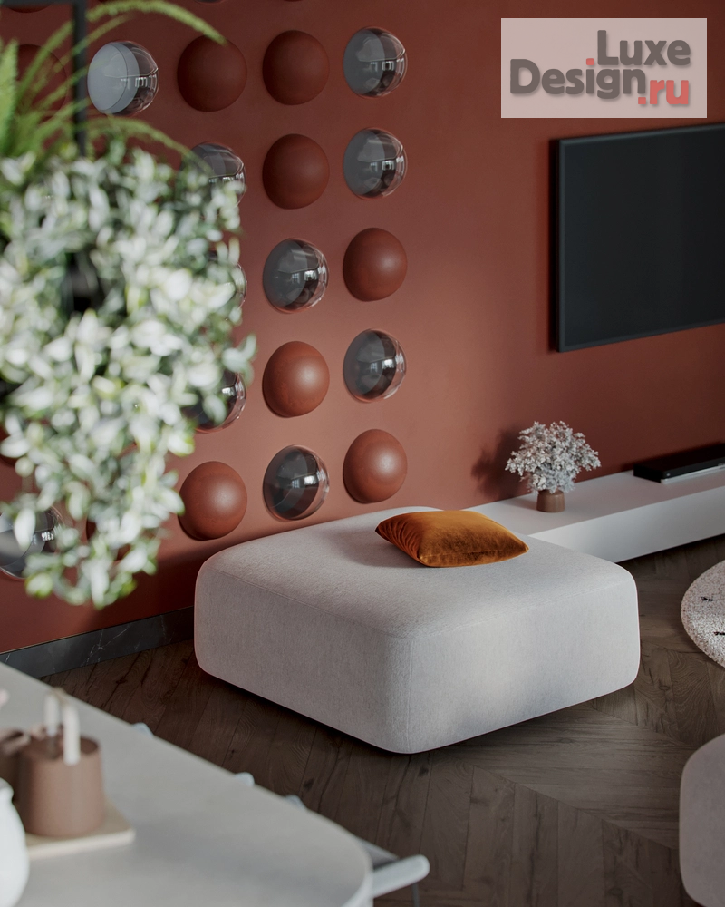 Дизайн интерьера квартиры "Терпкий красный" (фото 10)