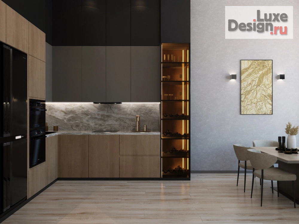 Дизайн интерьера четырехкомнатной квартиры "Квартира, площадью 138 м.кв. по  адресу: г. Москва, Фили " (фото 1)