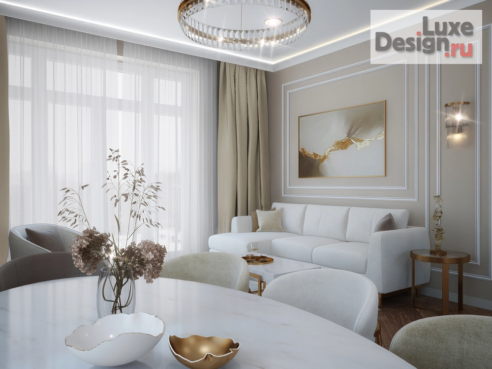 Дизайн интерьера частного дома "Дом в поселке « Классик» по Ярославскому шоссе . Подмосковье " (фото 4)