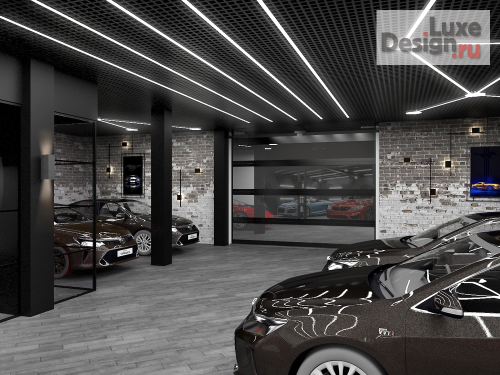 Дизайн интерьера автосалона "Детейлинг На Трехгорной Мануфактуре" (фото 4)