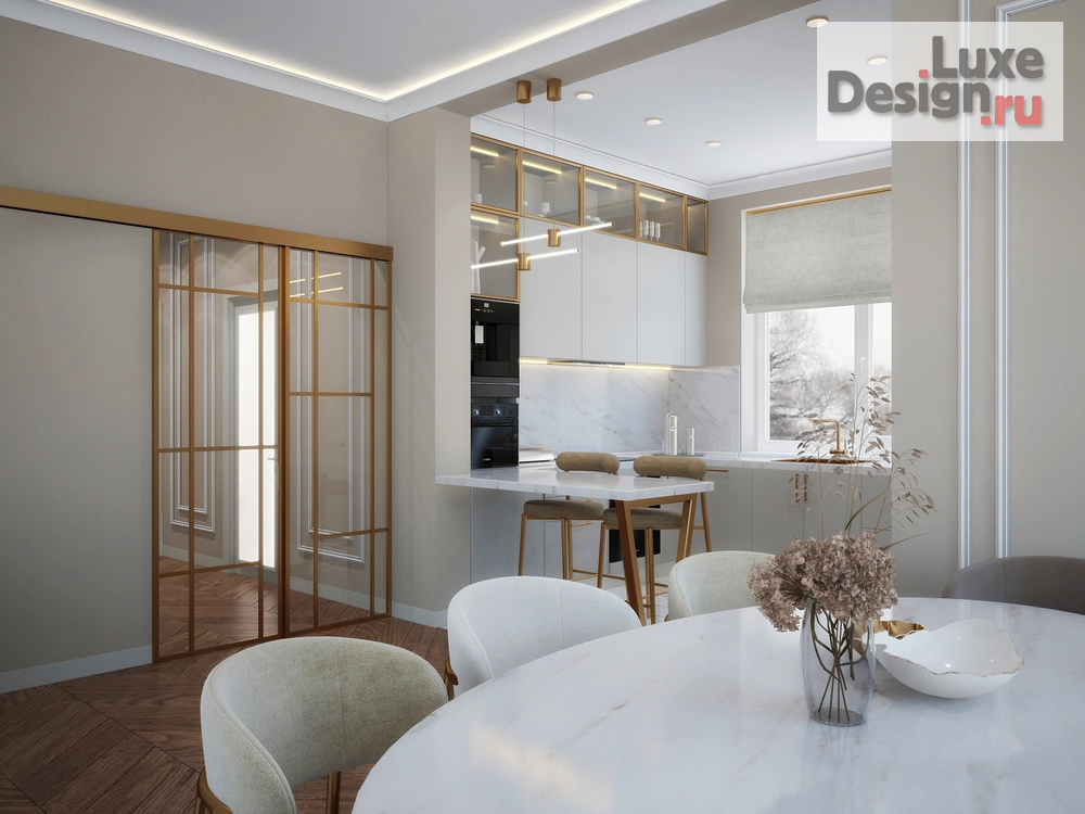 Дизайн интерьера частного дома "Дом в поселке « Классик» по Ярославскому шоссе . Подмосковье " (фото 8)