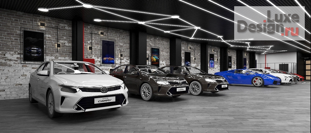 Дизайн интерьера автосалона "Детейлинг На Трехгорной Мануфактуре" (фото 8)