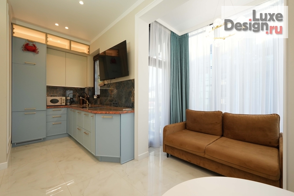 Дизайн интерьера апартаментов "Апартаменты на побережье. Лазаревское" (фото 2)