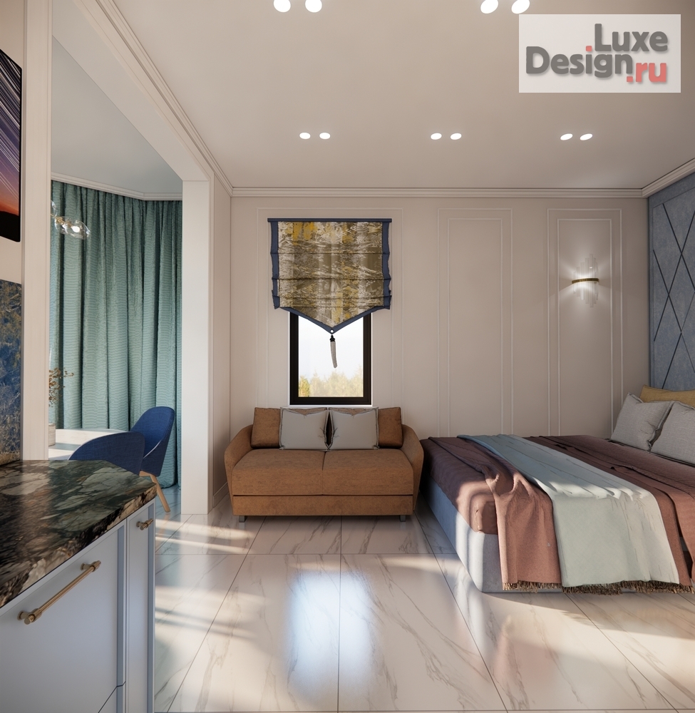 Дизайн интерьера апартаментов "Апартаменты на побережье. Лазаревское" (фото 9)