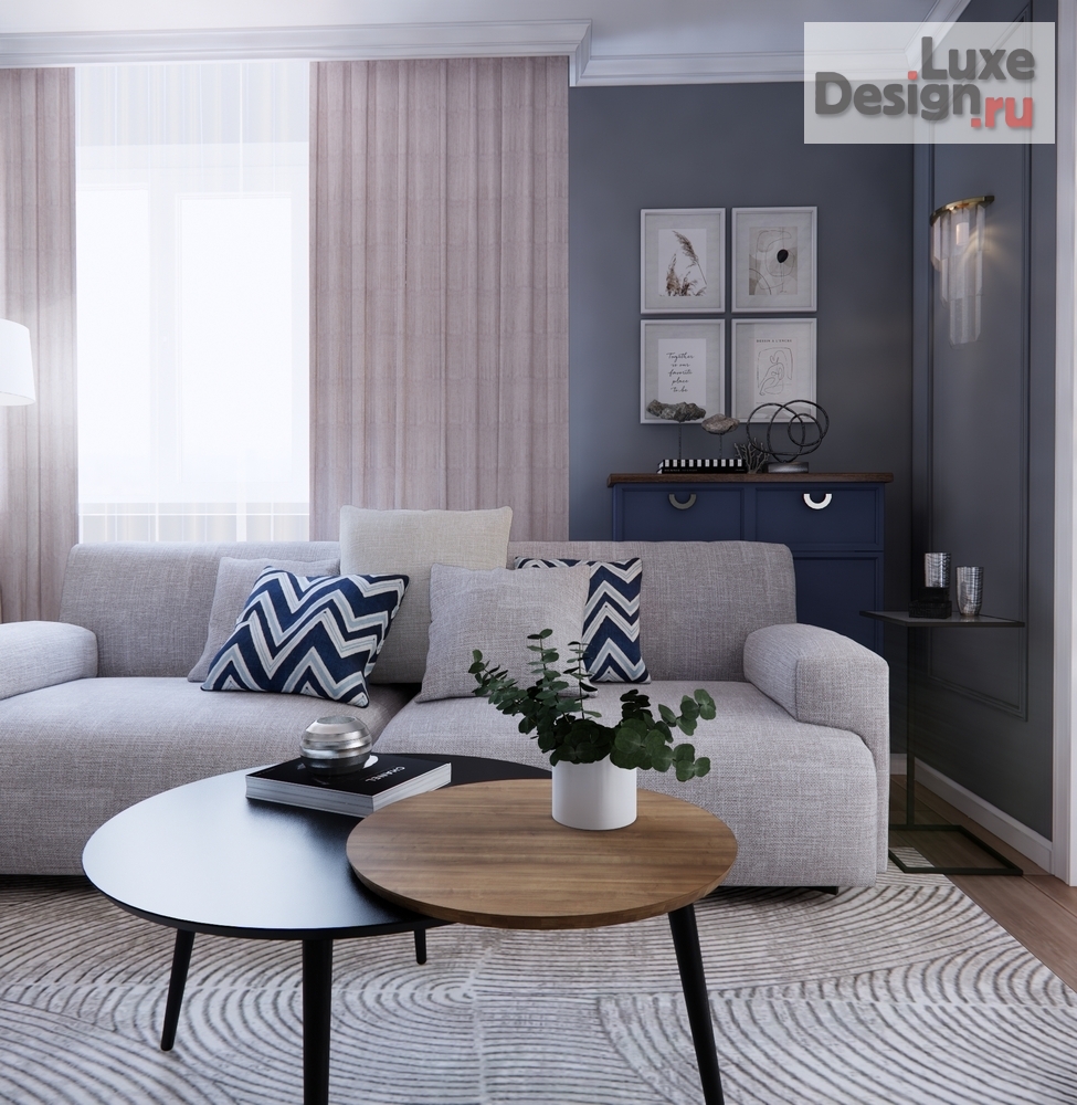 Дизайн интерьера трехкомнатной квартиры "Квартира для семьи с двумя детьми" (фото 6)