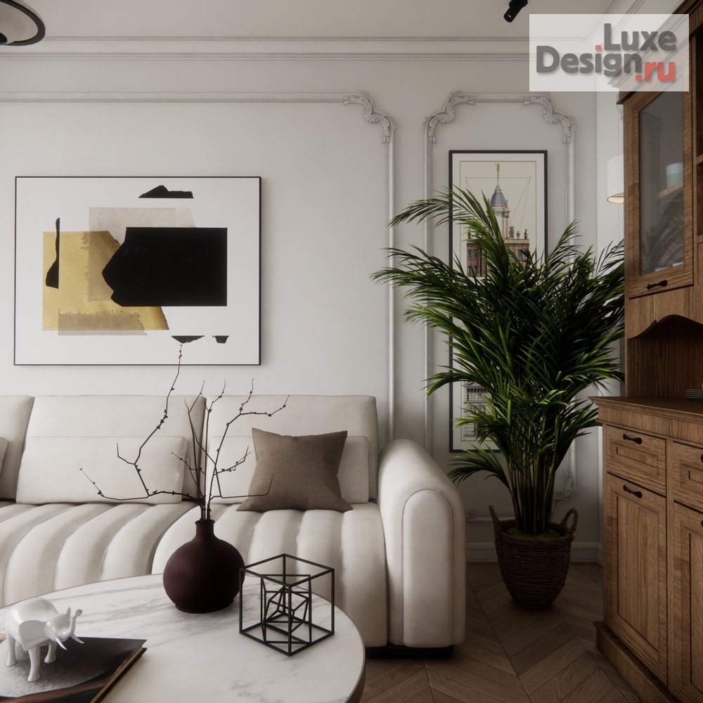 Дизайн интерьера трехкомнатной квартиры "Квартира ЖК Все Свои ВИП" (фото 1)