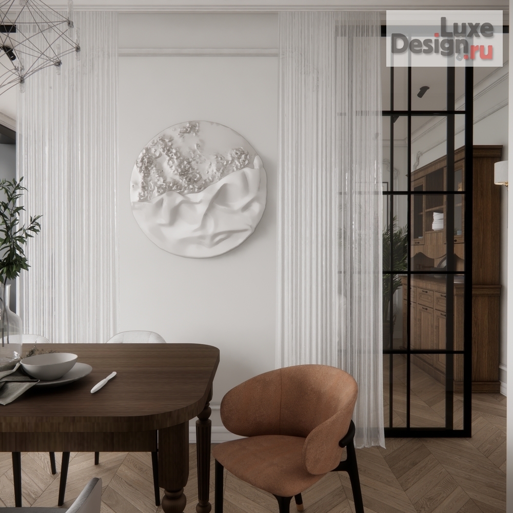 Дизайн интерьера трехкомнатной квартиры "Квартира ЖК Все Свои ВИП" (фото 7)