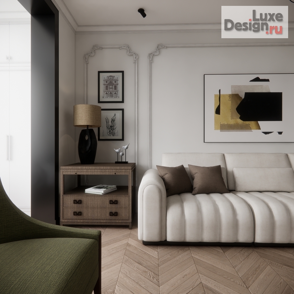 Дизайн интерьера трехкомнатной квартиры "Квартира ЖК Все Свои ВИП" (фото 2)